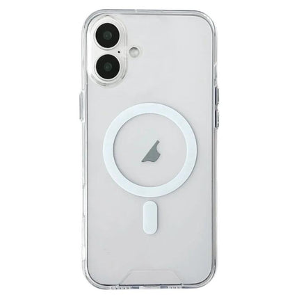Protective Acrylic Case For iPhone Everyday Home Use clear acrylic and TPU case showing MagSafe ring, slim scratch and dust protection for home use