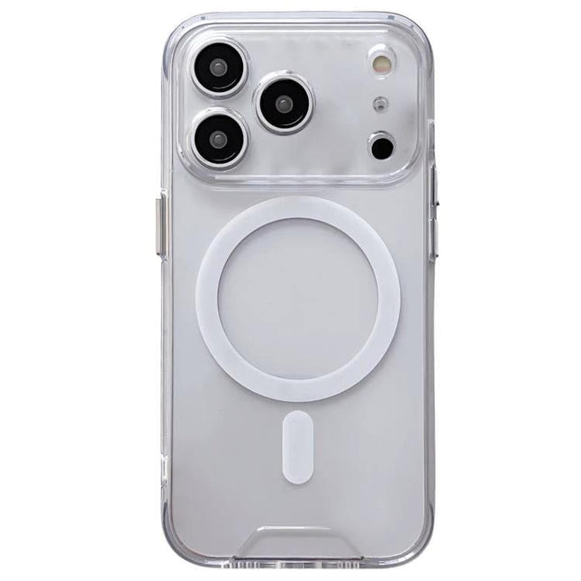 Protective Acrylic Case For iPhone Everyday Home Use - clear durable acrylic and TPU case with MagSafe circle, slim scratch and dust protection