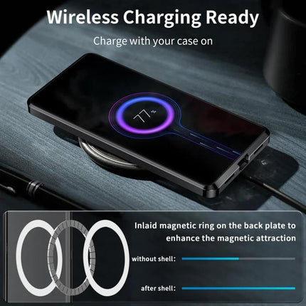 Samsung Magnetic Case For Daily Use With Slim Design That Keeps Your Phone Safe And Easy To Handle - wireless charging ready, slim protective magnetic case