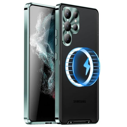 Samsung Magnetic Case For Daily Use With Slim Design That Keeps Your Phone Safe And Easy To Handle - slim black magnetic Samsung case showing camera cutouts and wireless charging alignment
