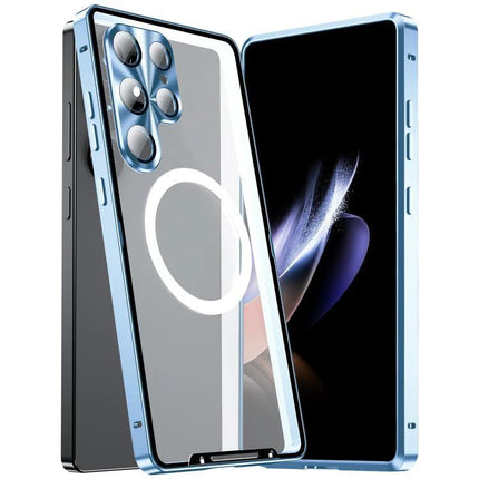 Phone Case for Everyday Protection and Easy Access clear slim blue bumper case showing front and back with camera cutouts