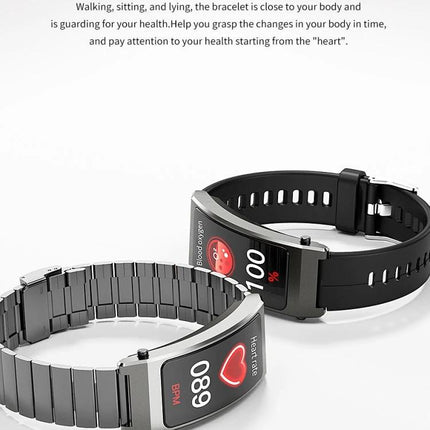 Comfortable Bracelet for Everyday Health and Activity Tracking - sleek fitness tracker showing heart rate and blood oxygen display