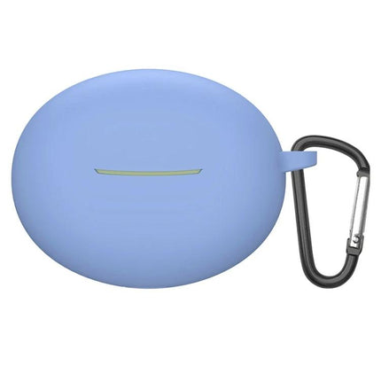 Silicone Case Keeps Xiaomi Earbuds Secure for Daily Use – flexible blue silicone protective case with carabiner