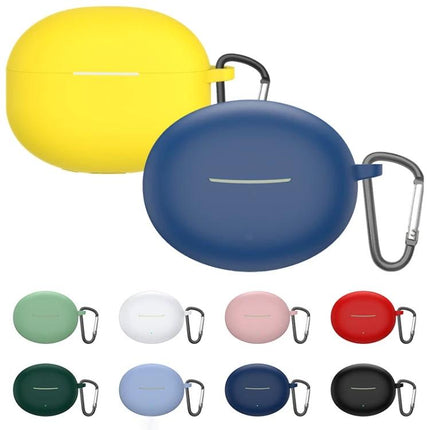 Silicone Case Keeps Xiaomi Earbuds Secure for Daily Use - colorful silicone protective case with carabiner, slim anti-scratch design