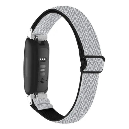 Wave Buckle Braided Nylon Watch Band For Fitbit Inspire 3