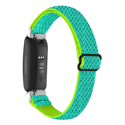 Wave Buckle Braided Nylon Watch Band For Fitbit Inspire 3