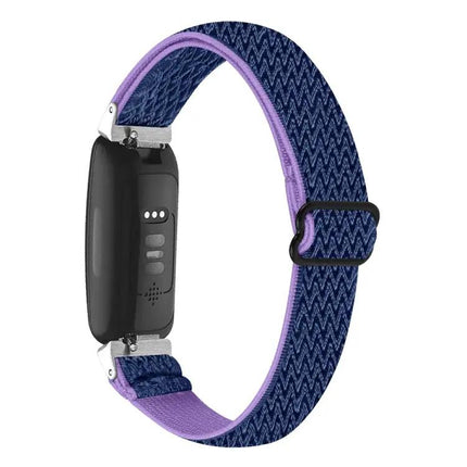Wave Buckle Braided Nylon Watch Band For Fitbit Inspire 3
