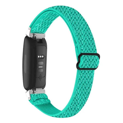 Wave Buckle Braided Nylon Watch Band For Fitbit Inspire 3