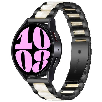 Three Bead Resin Metal Band For Samsung Galaxy Watch 6