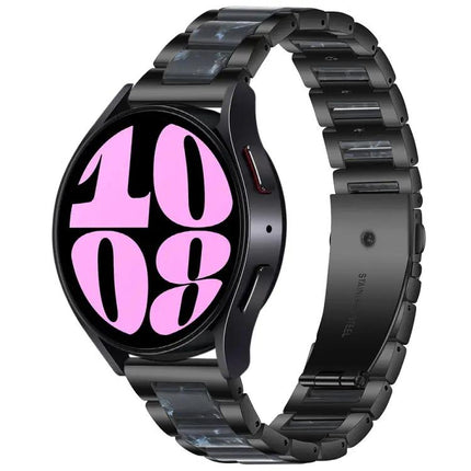 Three Bead Resin Metal Band For Samsung Galaxy Watch 6