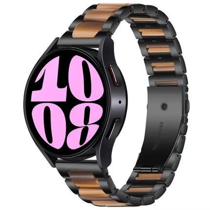 Three Bead Resin Metal Band For Samsung Galaxy Watch 6