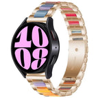 For Samsung Galaxy Watch 6 / 6 Classic / Rose Gold Rainbow