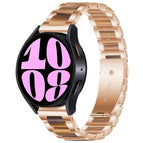 For Samsung Galaxy Watch 6 / 6 Classic / Rose Gold Brown