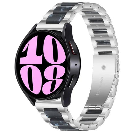 Three Bead Resin Metal Band For Samsung Galaxy Watch 6