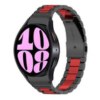 For Samsung Galaxy Watch 6 / 6 Classic / Black Red