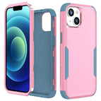 For iPhone 15 / Pink+Grey Green
