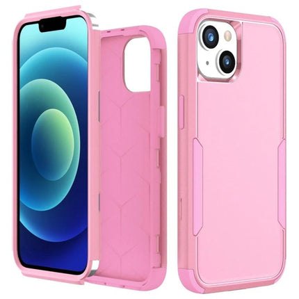 Phone Case for Everyday Use With TPU PC Material - pink dual-layer protective phone case with precise cutouts