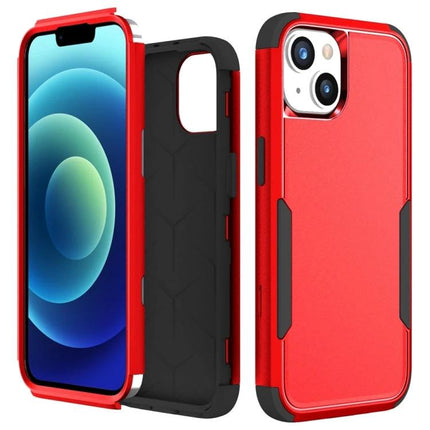 Phone Case for Everyday Use With TPU PC Material red dual-layer protective case with precise cutouts for camera and buttons