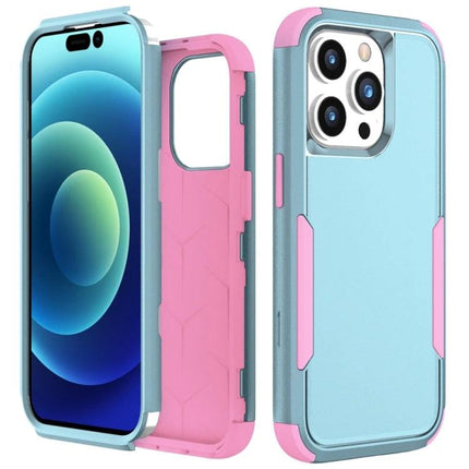 Sturdy Phone Case For Everyday Commutes slim TPU and PC two-tone blue and pink protective phone case for daily travel