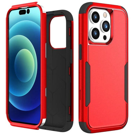 Sturdy Phone Case For Everyday Commutes - slim red TPU and PC hybrid phone case protecting against scratches, dust and everyday bumps