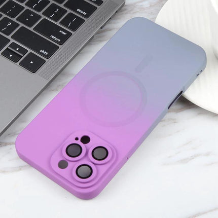 iPhone Case For Everyday Protection slim purple gradient case with camera lens film, protects against scratches and everyday dings