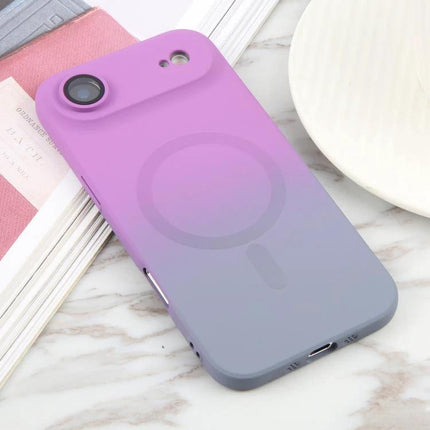 Gradient Phone Case For Everyday iPhone Protection During Daily Use On The Go On The Move - slim purple-to-gray gradient protective case with easy port access