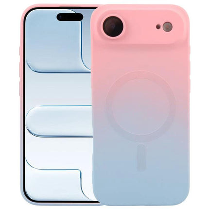 Gradient Phone Case For Everyday iPhone Protection During Daily Use On The Go On The Move - pink to blue minimalist gradient protective iPhone case