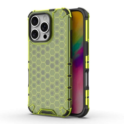 Everyday TPU PC Phone Case With Slim Protection For Daily Use On The Go And Commutes - neon honeycomb TPU+PC protective phone case