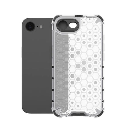 Phone Case for Everyday Home Protection - slim clear TPU+PC case with honeycomb grip pattern for scratch and bump protection
