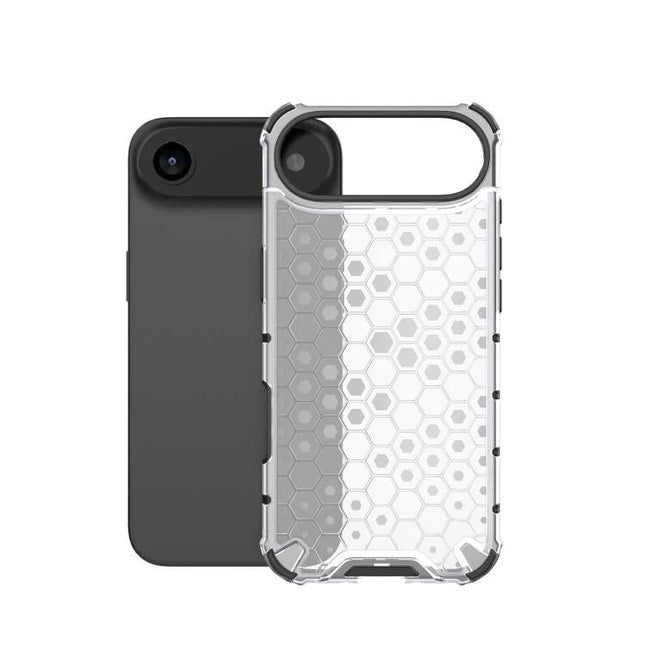 Everyday TPU PC Phone Case With Slim Protection For Daily Use On The Go And Commutes clear honeycomb slim protective TPU+PC case for commuting