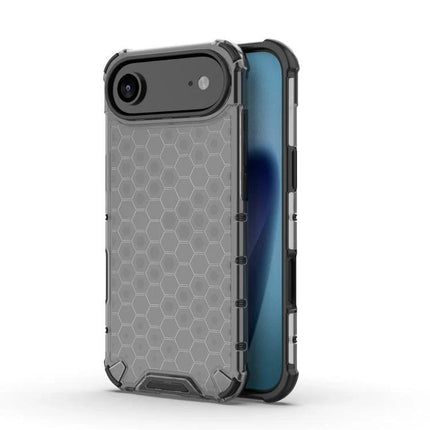 Everyday TPU PC Phone Case With Slim Protection For Daily Use On The Go And Commutes - clear honeycomb rugged slim TPU+PC cover