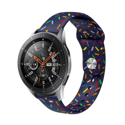 Silicone Rainbow Dots Band For Galaxy Watch 6/6 Classic