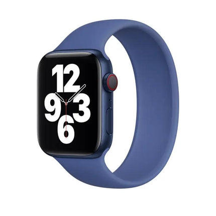 Silicone Elastic Apple Watch Band 41 40 38mm Size M Aqua