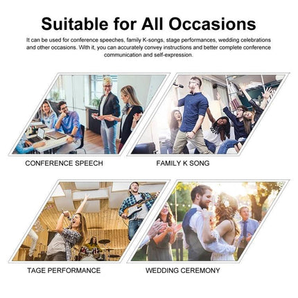Keep your voice clear during daily events with XTUGA Microphone - wireless UHF mic for weddings, conferences, parties and stage performances