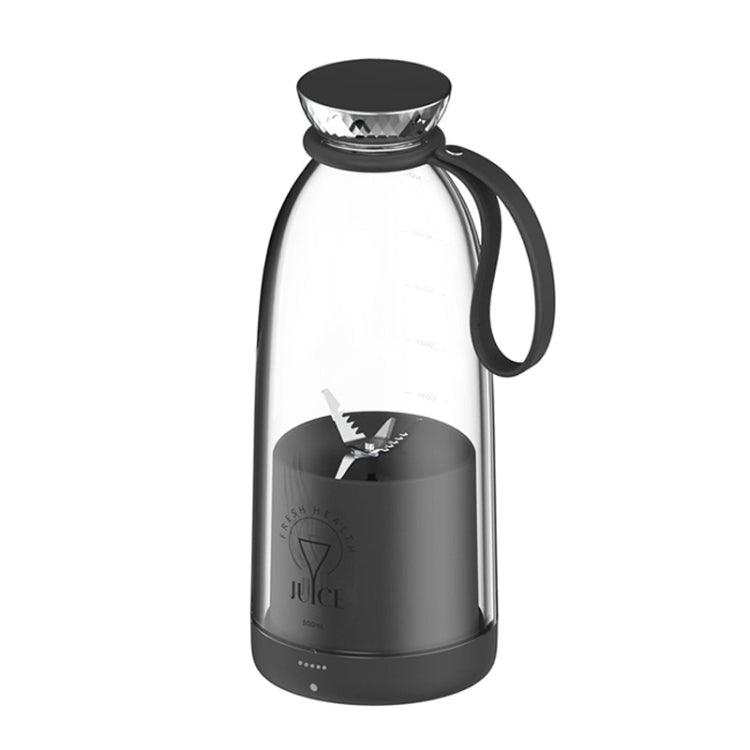 Portable 500ML Cordless Electric Juice Blender for On-the-Go Juicing Black