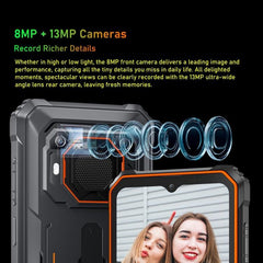 Blackview BV6200 Rugged Smartphone - IP68/IP69K, MIL-STD-810H, 6.56" Android 13, MediaTek Helio A22, 4G Network, 13000mAh Battery