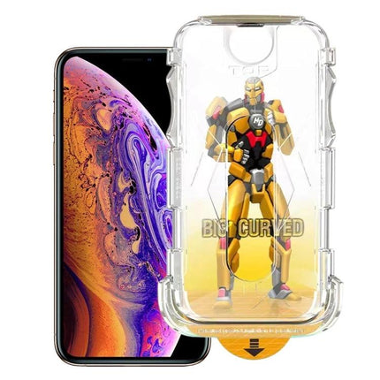 Tempered Glass Screen Protector For Everyday Phone Use Protects Against Scratches And Minor Impacts On The Go - clear tempered glass on phone with robot design