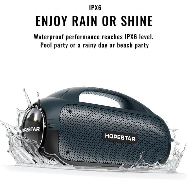 HOPESTAR Portable Bluetooth Speaker Splash Resistant