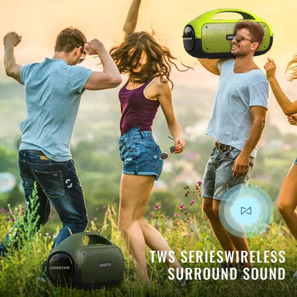 HOPESTAR Portable Bluetooth Speaker Splash Resistant