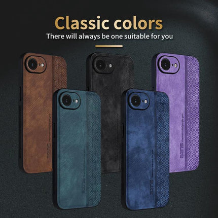 AZNS Phone Case For Everyday iPhone Protection in five classic leather-color options with textured grip and slim TPU core