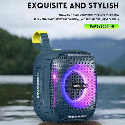 HOPESTAR Portable Bluetooth Speaker For Outdoor Picnics And Home compact waterproof speaker with LED lights
