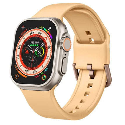Silicone Pin Buckle Watch Band For Apple Watch Ultra 49mm