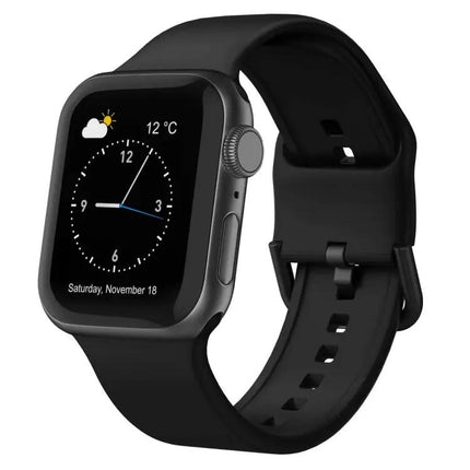 Pin Buckle Silicone Apple Watch Band 45mm For Series 7