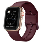 For Apple Watch Series 4 44mm / Wine Red