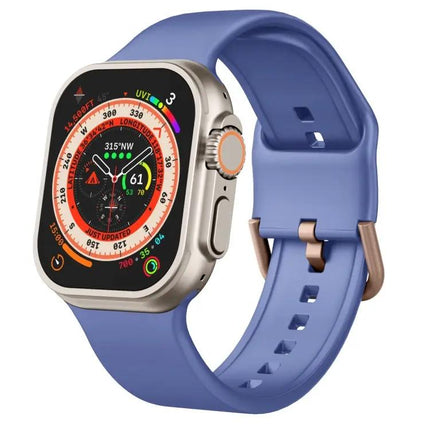 Silicone Pin Buckle Watch Band For Apple Watch 42mm