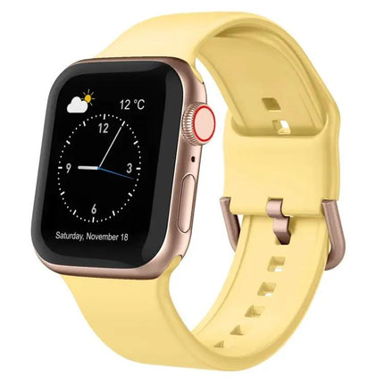 Silicone Pin Buckle Watch Band For Apple Watch 41mm