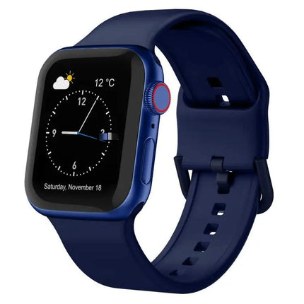 Silicone Pin Buckle Watch Band For Apple Watch 41mm