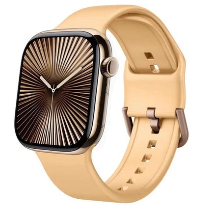 Silicone Pin Buckle Watch Band For Apple Watch 46mm