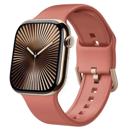 Silicone Pin Buckle Watch Band For Apple Watch 46mm