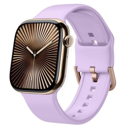 Silicone Pin Buckle Watch Band For Apple Watch 46mm